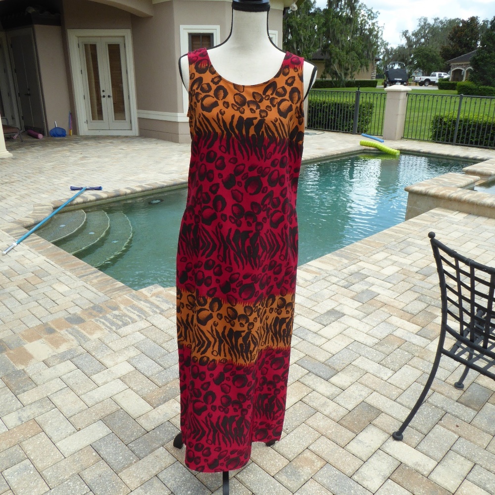 JM Collection Long Dress Sheath Size Small NWOT